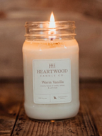 Warm Vanilla | Mason Jar Soy Wax Candle | Clean Burning