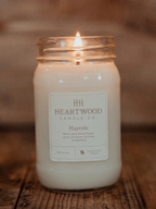 Hayride| Mason Jar Soy Wax Candle | Clean Burning