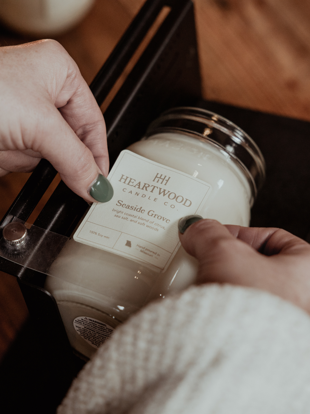 Amber Refillable Jar | 10 oz Hand-Poured Soy Candle
