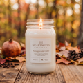 Pomegranate Cider | 16oz Mason Jar Soy Wax Candle | Clean Burning