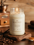 Coffee House | 16oz Mason Jar Soy Wax Candle | Clean Burning