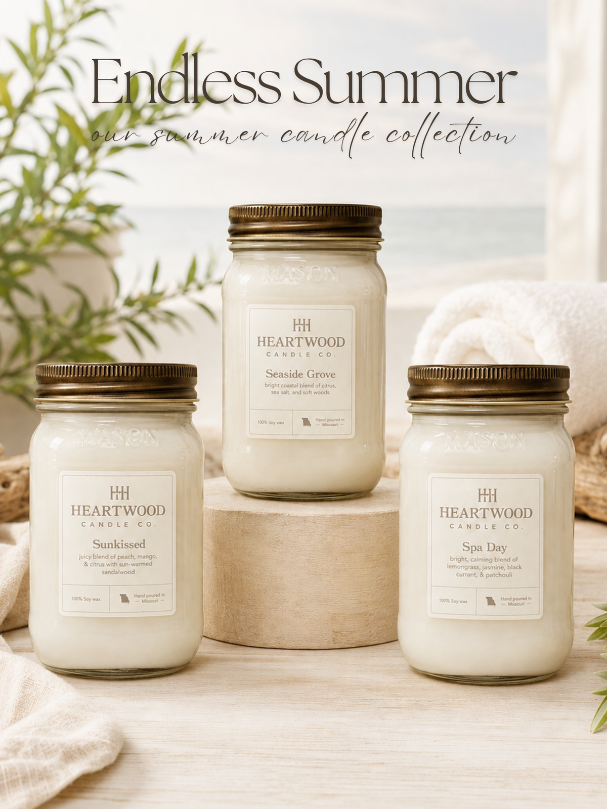 Endless Summer Bundle of 3 | Soy Wax Clean Burning