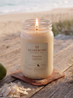 Sugarpine | 16oz Mason Jar Soy Wax Candle | Clean Burning
