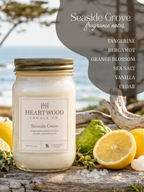 Seaside Grove | Mason Jar Soy Wax Candle | Clean Burning