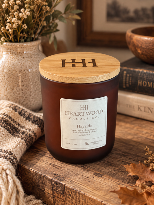 Amber Refillable Jar | 10 oz Hand-Poured Soy Candle