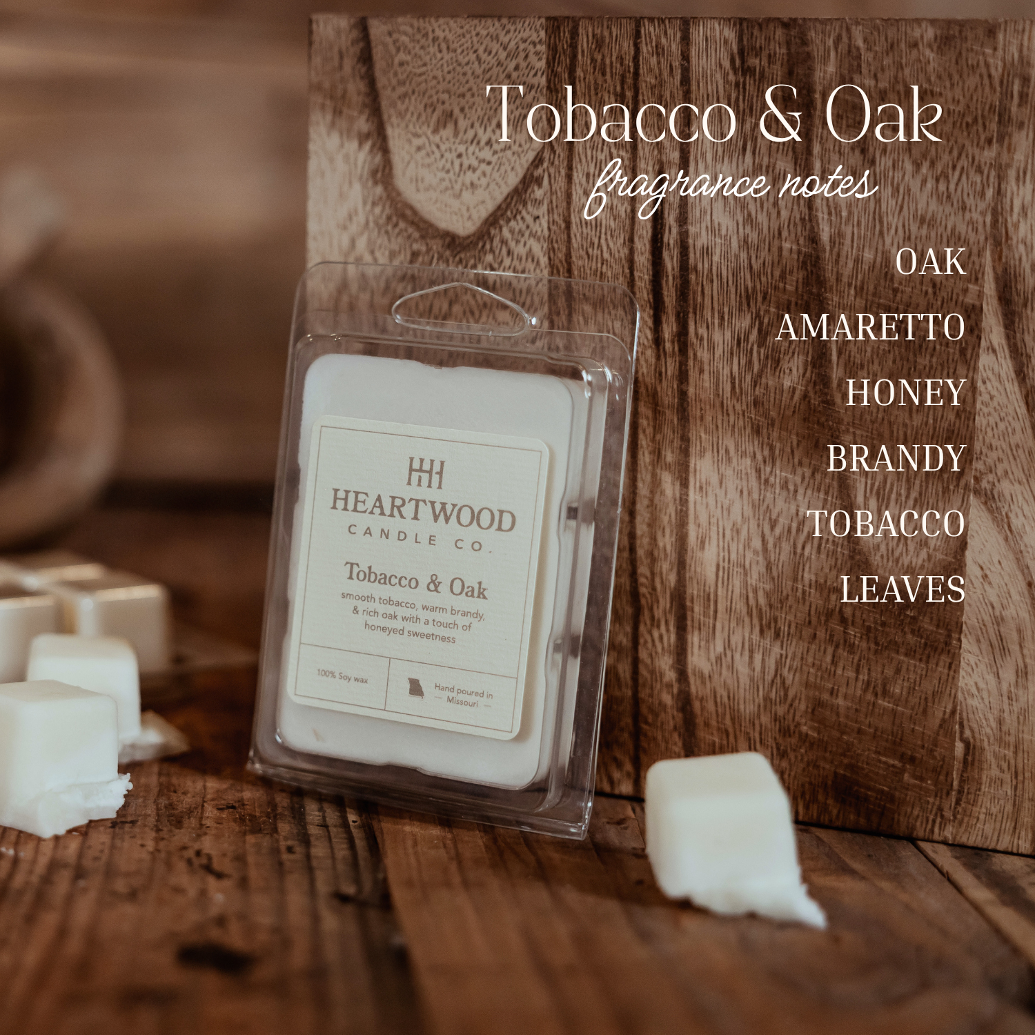 Tobacco & Oak | Hand-Poured Soy Wax Melt