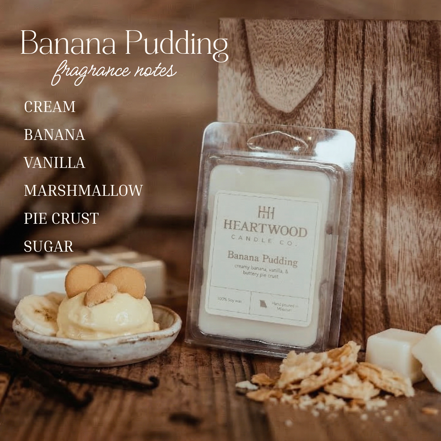 Banana Pudding | Hand-Poured Soy Wax Melt
