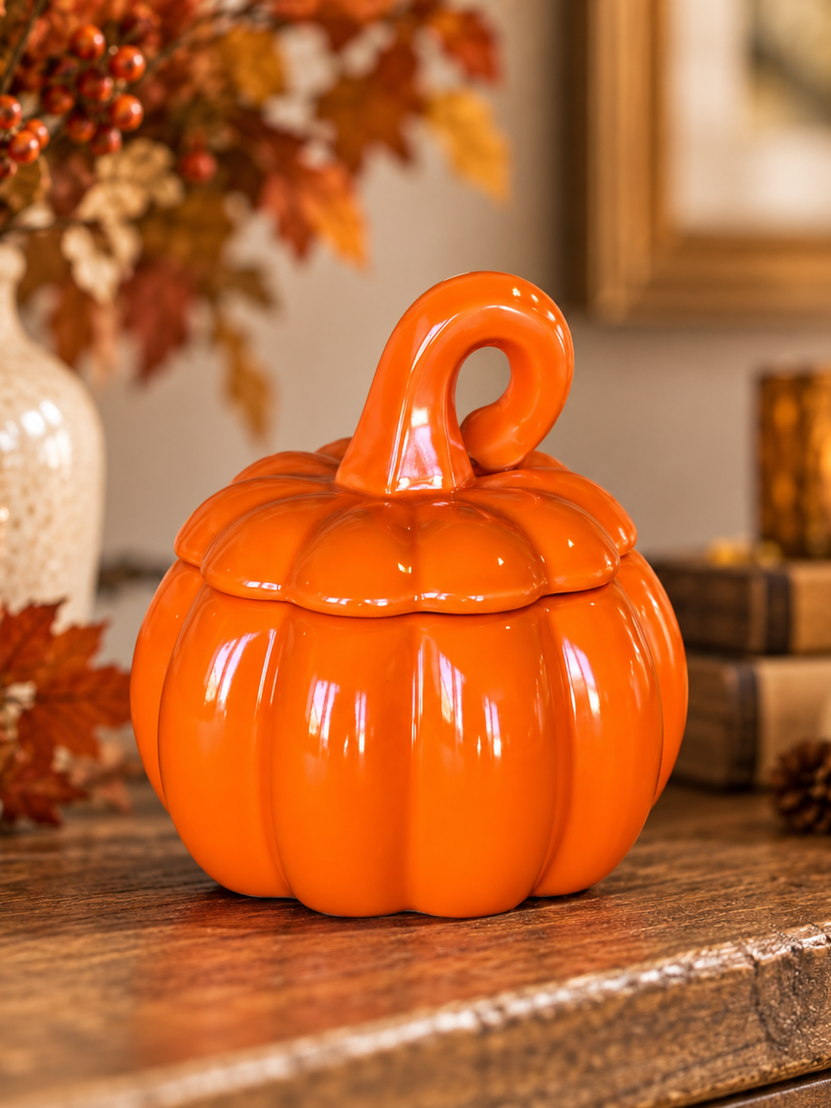 Orange Pumpkin | 12 oz Hand-Poured Soy Candle | Seasonal Candles