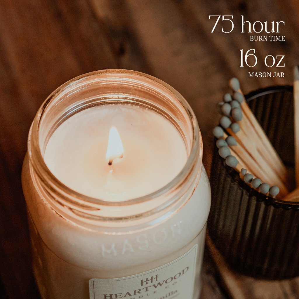 Banana Pudding | 16oz Mason Jar Soy Wax Candle | Clean Burning
