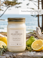 Seaside Grove | Mason Jar Soy Wax Candle | Clean Burning