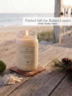 Sugarpine | 16oz Mason Jar Soy Wax Candle | Clean Burning