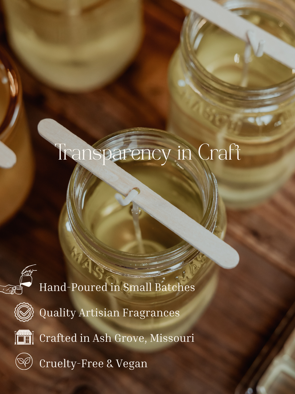 Coffee House | 16oz Mason Jar Soy Wax Candle | Clean Burning