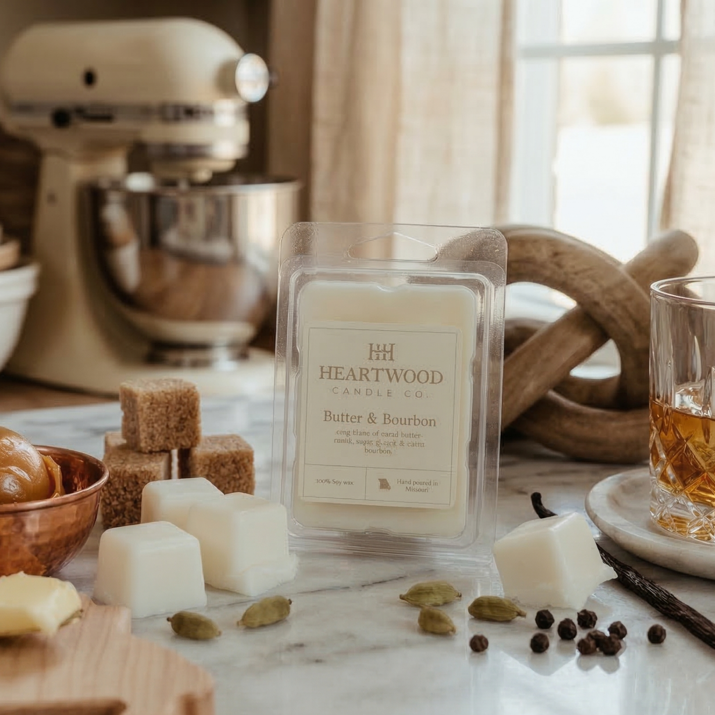 Butter & Bourbon | Hand-Poured Soy Wax Melt