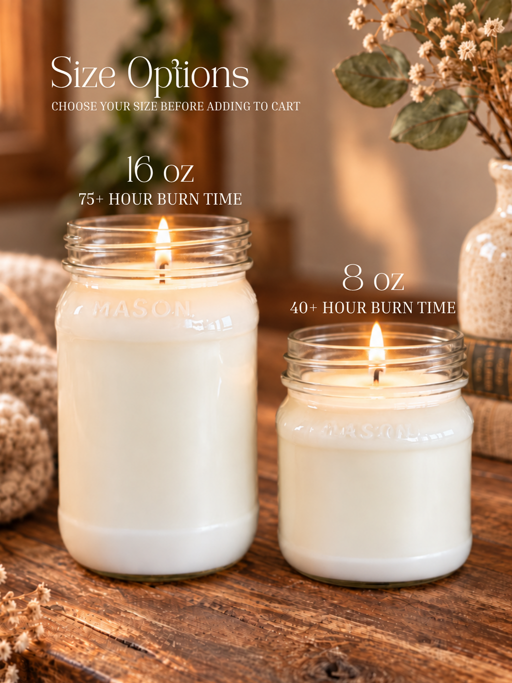 Pumpkin Roll | Mason Jar Soy Wax Candle | Clean Burning