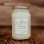Seaside Grove | 16oz Mason Jar Soy Wax Candle | Clean Burning